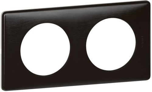 Рамка универсальная Legrand Celiane 2-м. металл карбон  картинка